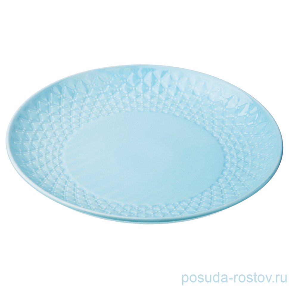 Блюдо 30 см круглое "Времена года /голубое" / 186326