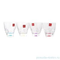 Стаканы для виски 330 мл 4 шт &quot;Gems /разноцветное дно&quot; / 155391