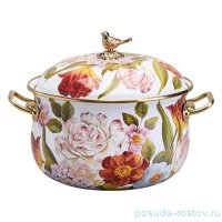 Кастрюля 16 см с крышкой эмалированная 2,1 л &quot;Фландрия&quot; / 368685