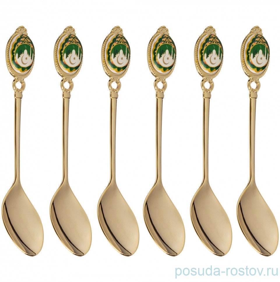 Столовые приборы 6 предметов ложка чайная "сура /мечеть" / 194994