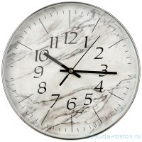 Часы настенные 30,5 х 30,5 х 4,5 см белые &quot;MARBLE&quot; / 268857
