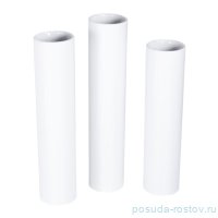 Подсвечник 3 шт (20,5, 22,5, 24 см) белый &quot;PORCELAIN CANDLES&quot; / 163452