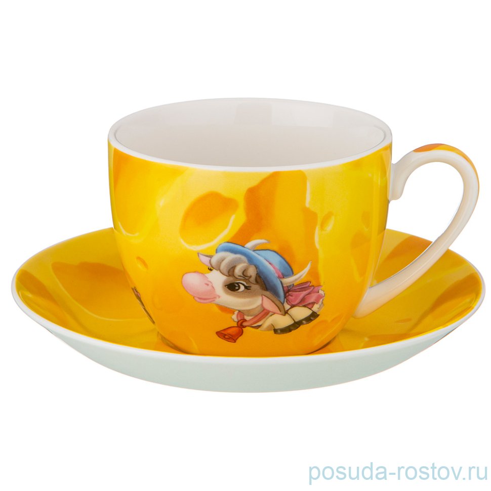 Чайная пара 450 мл 1 шт "Коровки" / 224929