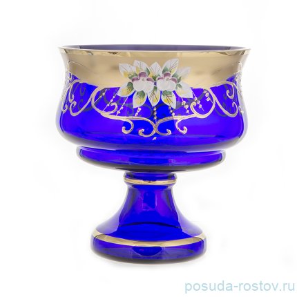 Ваза для конфет 17 см н/н &quot;Лепка синяя&quot; / 094188