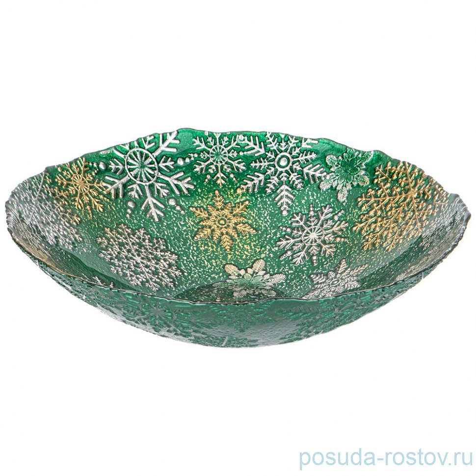 Блюдо 31 см круглое глубокое "Celebration green" / 332143