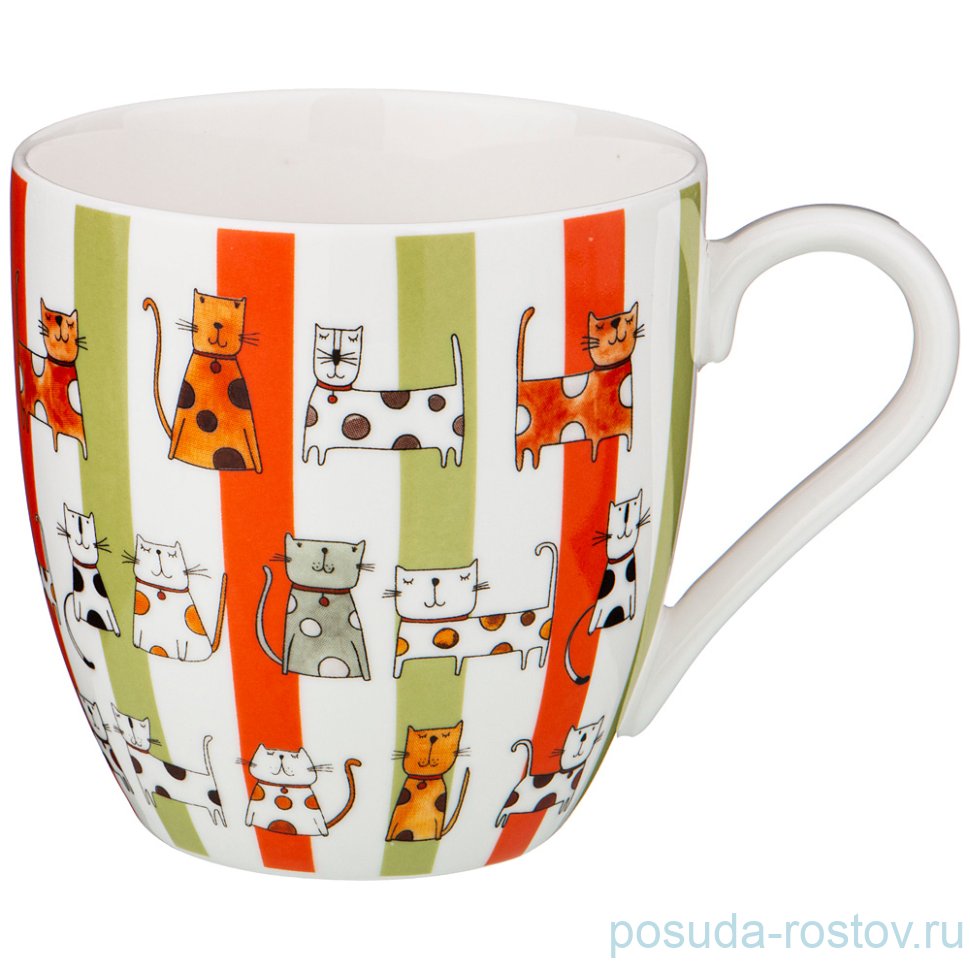 Кружка 380 мл "кошки" / 220531