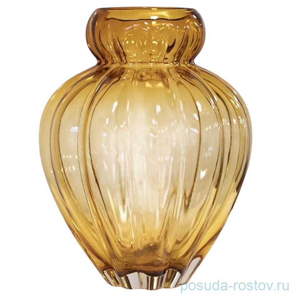 Ваза для цветов 20 см шафрановая "Audrey" / 366214 Ваза для цветов 20 см шафрановая "Audrey" / 366214