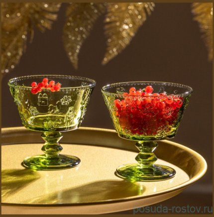 Креманки 280 мл 2 шт &quot;Щелкунчик green&quot; / 378985