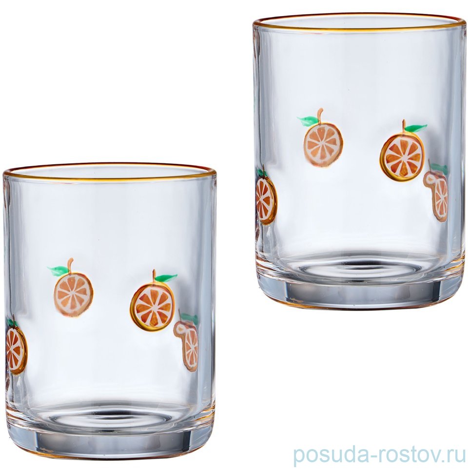 Стаканы для виски 400 мл 2 шт "Fruity orange" / 379694 Стаканы для виски 400 мл 2 шт "Fruity orange" / 379694