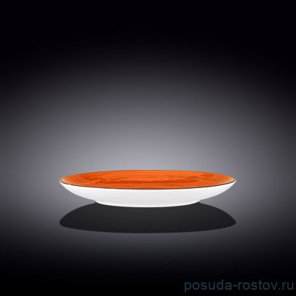 Тарелка 25,5 см оранжевая &quot;Spiral&quot; / 261575