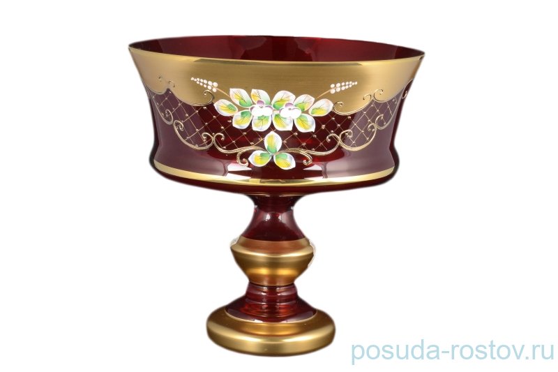 Ваза для фруктов 28 см н/н "Лепка красная /6888" B-L / 092836