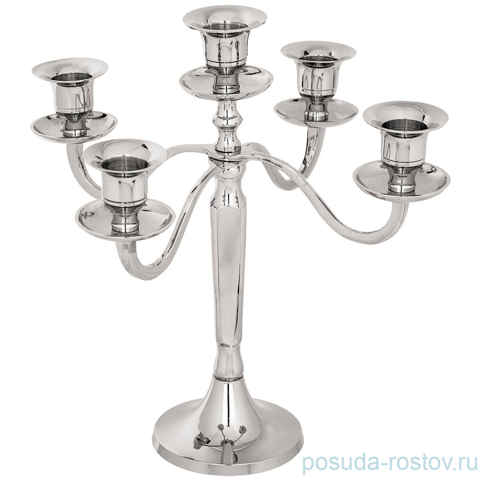 Подсвечник 5-ти рожковый 25 см латунь "Lefard" / 193296