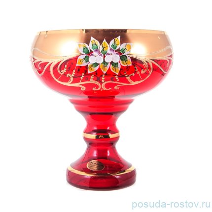 Ваза для фруктов 24 см н/н &quot;Лепка красная /9823&quot; / 125745