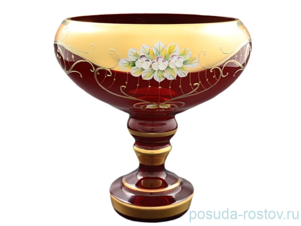 Ваза для фруктов 28 см н/н "Лепка красная /9863" / 059847