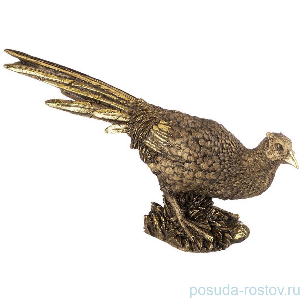 Фигурка 47 х 11 х 28 см "Фазан" /бронза с позолотой / 273632