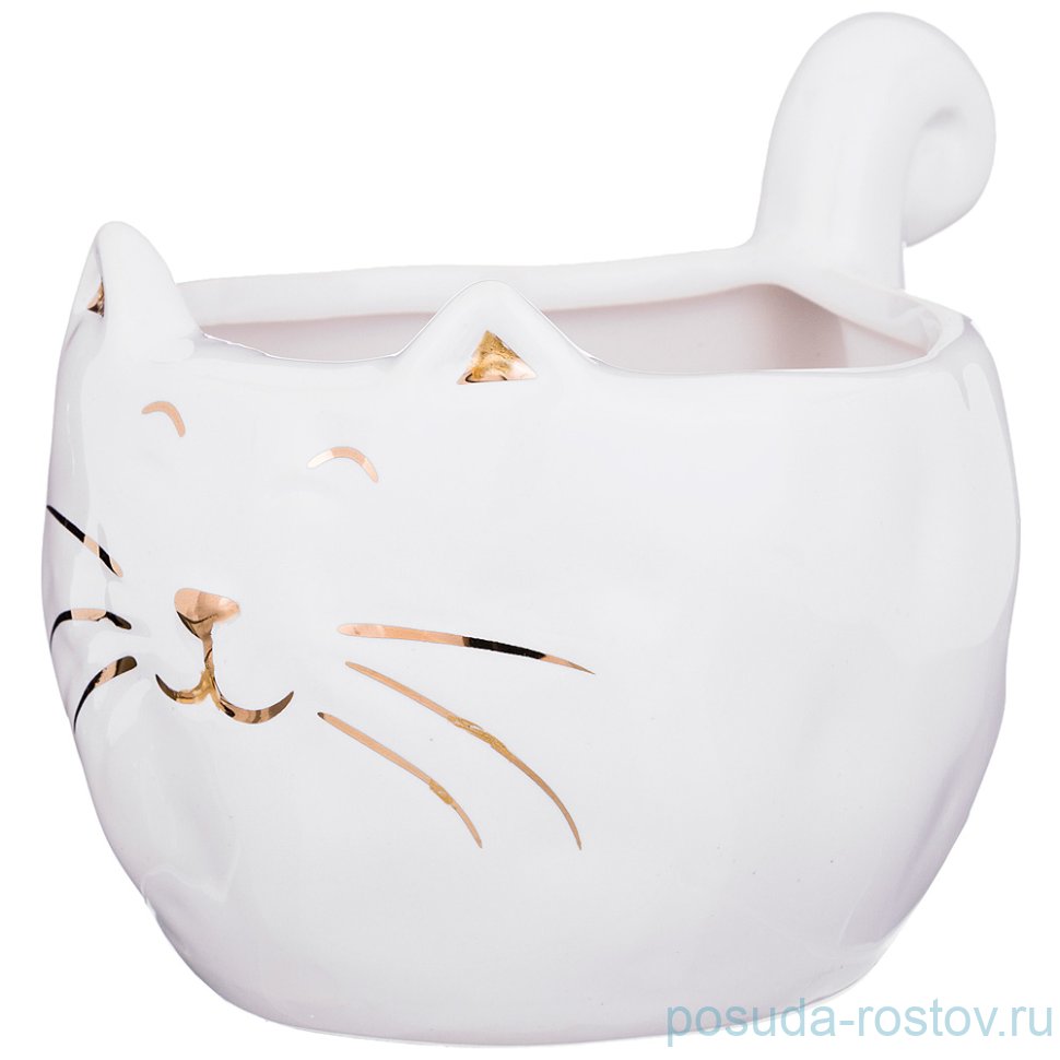 Кружка 350 мл "белый котик" / 186394