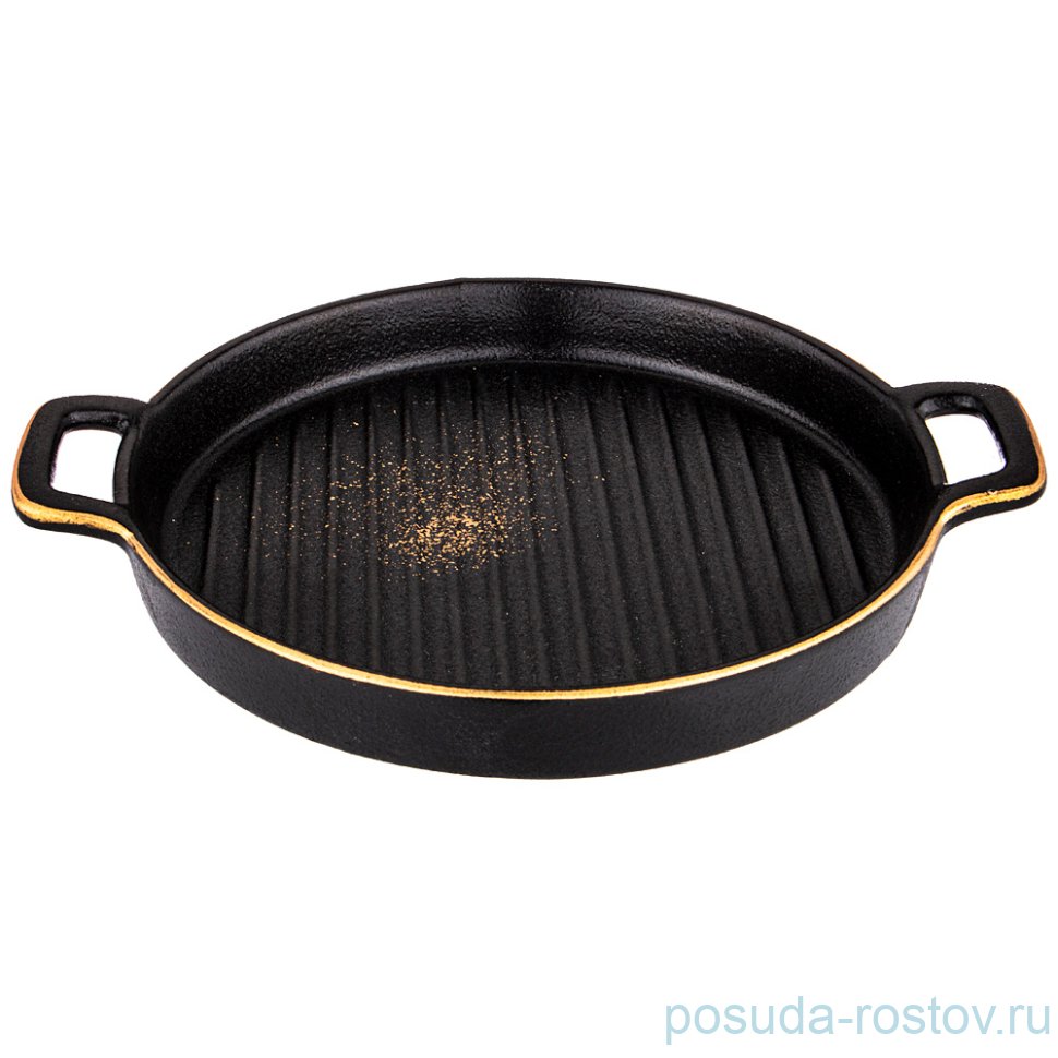 Тарелка 24 см с ручками "Midnight Gold" / 242133