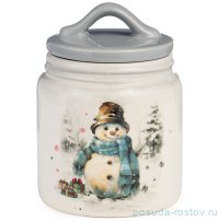 Банка для сыпучих продуктов 10 х 14 см 500 мл &quot;С новым годом!&quot; / 379565