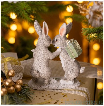 Статуэтка 10,5 х 6 х 13 см &quot;Кролики&quot;  / 379537