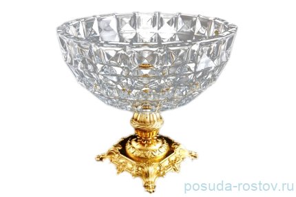 Ваза для фруктов 28 см н/н бронза &quot;Диаманд /Без декора&quot; h-26 см / 097700