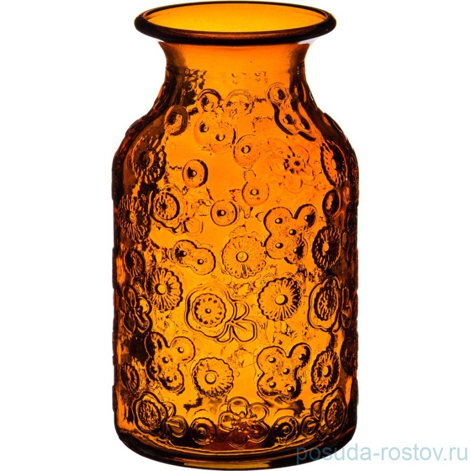 Ваза для цветов 16 см жёлтая "Флора"  / 172542