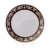 Набор тарелок 19 см 6 шт  Bavarian Porcelain "Александрия /Золотой узор на чёрном" / 096946