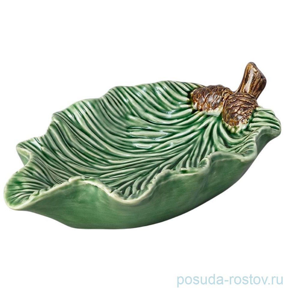 Блюдо 21 х 12,3 х 5 см Лист "Green pine" / 355569