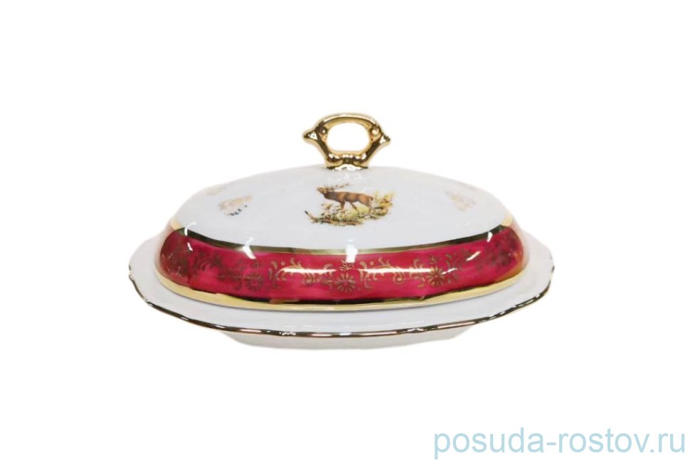 Маслёнка "Мария-Тереза /Охота красная" R-C / 276079 Маслёнка "Мария-Тереза /Охота красная" R-C / 276079