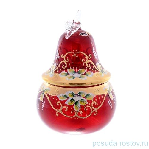 Ваза 20,5 см с крышкой - груша "Лепка красная" SC / 199063 Ваза 20,5 см с крышкой - груша "Лепка красная" SC / 199063