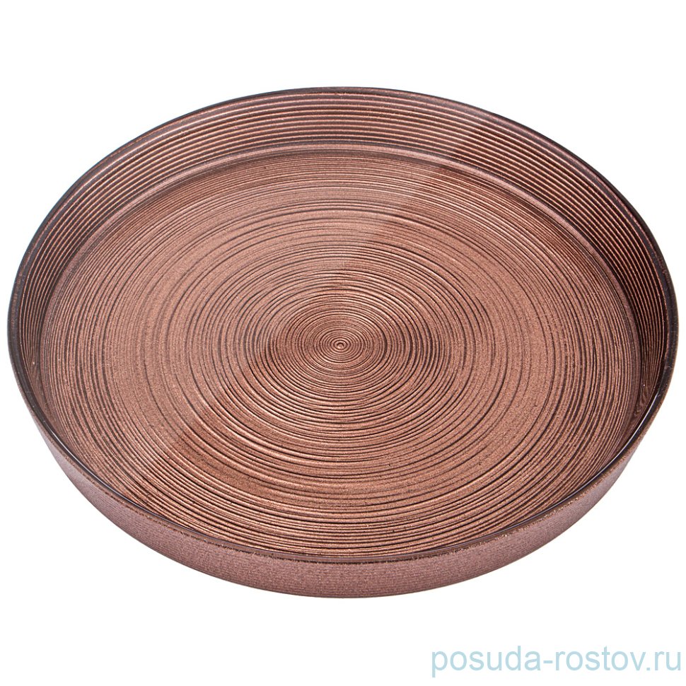 Тарелка 16 см 1 шт высокий борт "Miracle choco" / 220620