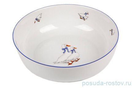 Салатник 24 х 7,3 см 1,25 л &quot;Палас /Гуси&quot; / 030422
