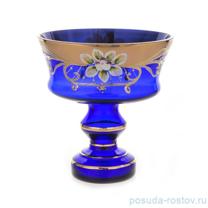 Ваза для конфет 17 см н/н &quot;Лепка синяя&quot; / 092569