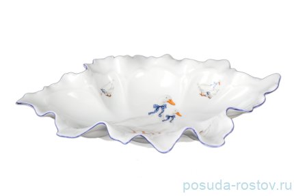 Салатник 28 см волна &quot;Корона /Гуси&quot; / 042296