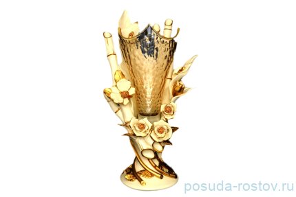 Лампа настольная 1 рожковая h-58 см &quot;Цивик /Букет&quot; керамика / 024508