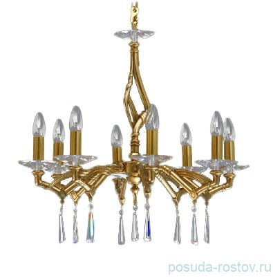 Люстра 8 рожковая хрусталь  Prousek "Проусек" 63 х 58 см / 097415