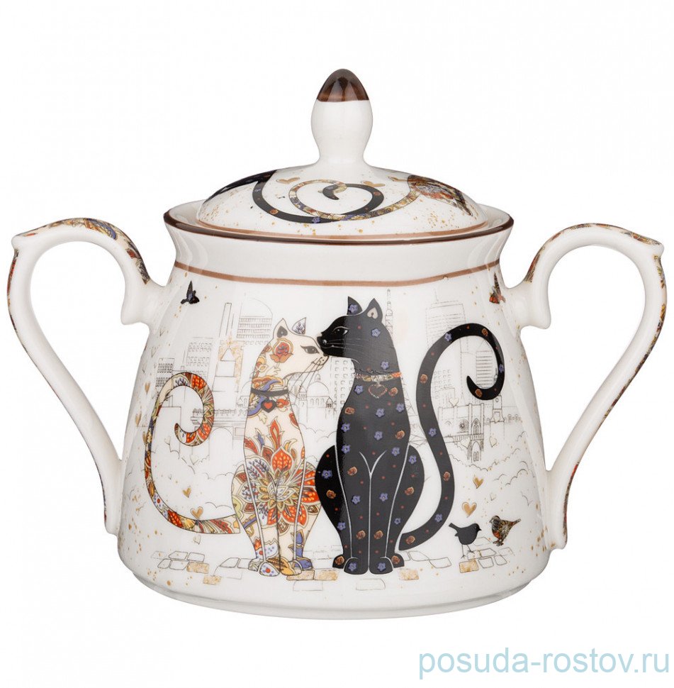 Сахарница 420 мл "Парижские коты" / 254677 Сахарница 420 мл "Парижские коты" / 254677