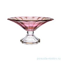 Фруктовница 34 см н/н &quot;Timon /Дожа /Розовая с золотом&quot; / 284835