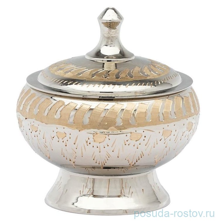 Шкатулка-сахарница 7,7 см "Firki nickle" / 360963