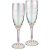 Бокалы для шампанского 170 мл 2 шт "самый счастливый и самая счастливая" / 328841