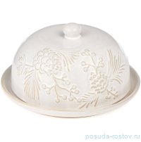Блюдо 19,6 х 19,6 х 10,5 см круглое с крышкой &quot;Pine cones&quot; / 379630