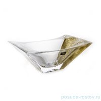 Ваза для фруктов 27 cм квадратная &quot;Окинава /Золото&quot; / 105298