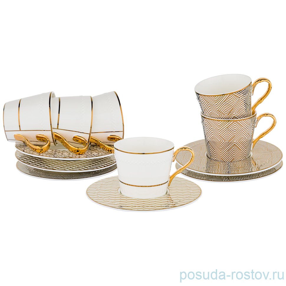 Набор чайных пар 200 мл 6 шт / 195012