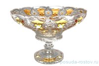 Ваза для фруктов 40 см н/н &quot;Хрусталь с золотом&quot; / 034004