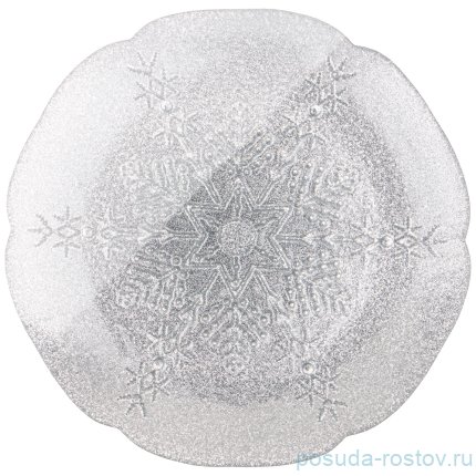 Тарелка 21 см акцентная &quot;snowflake silver&quot; / 259710