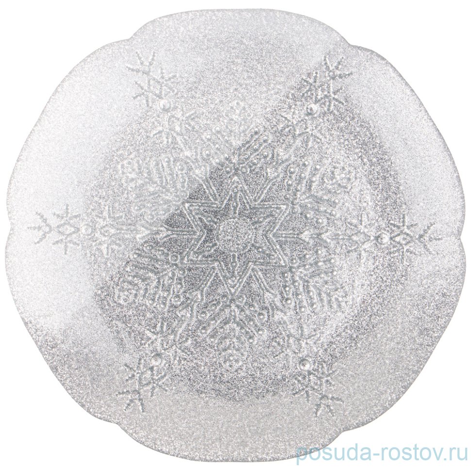 Тарелка 21 см акцентная "snowflake silver" / 259710