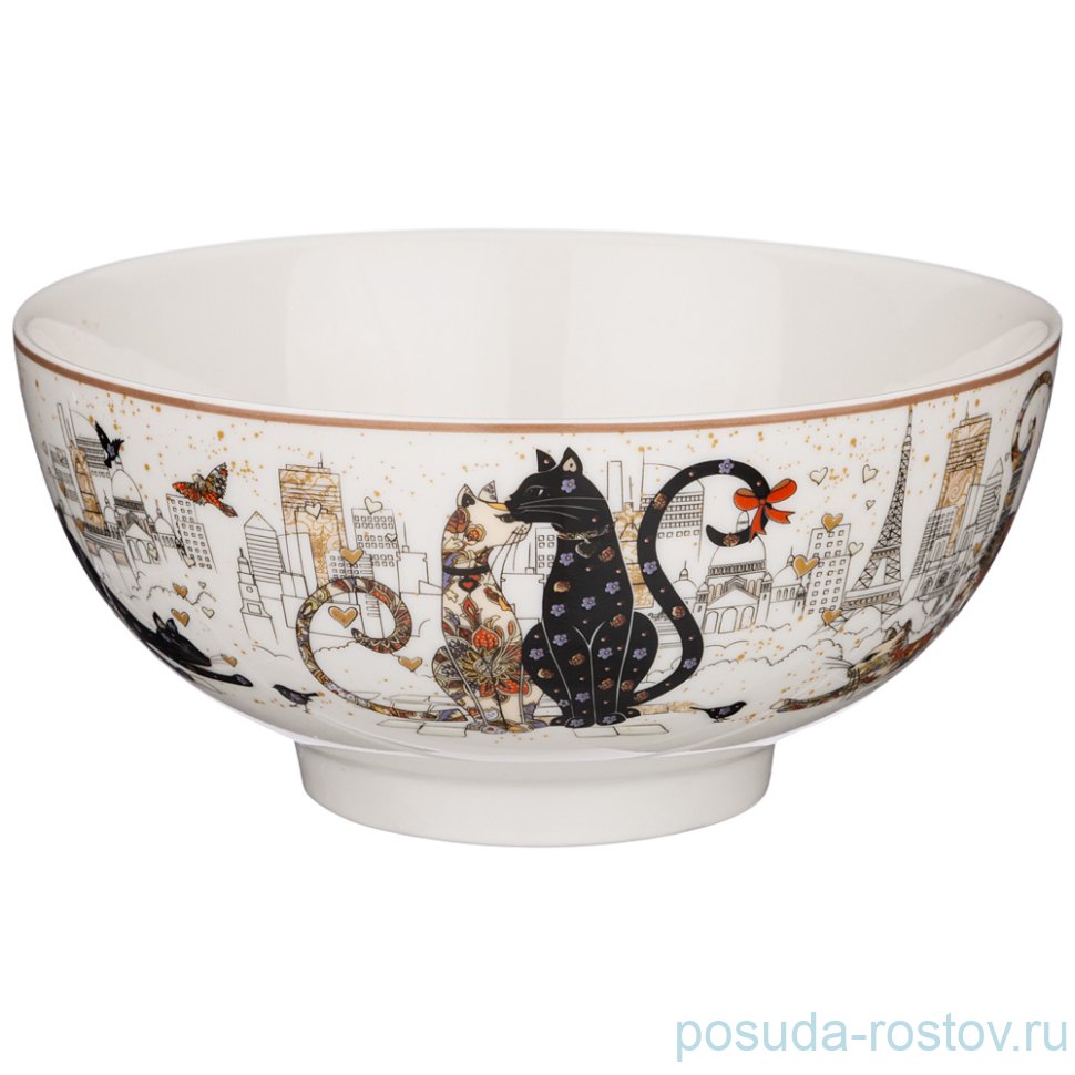 Салатник 15 см "Парижские коты" / 254674