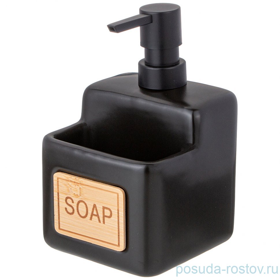 Дозатор для моющего средства 500 мл чёрный "Soap" / 347529