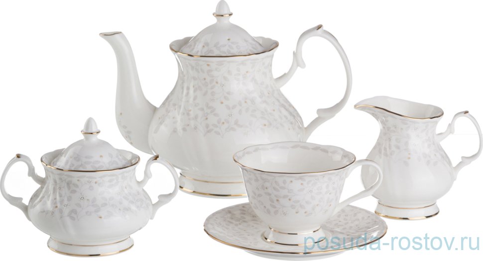 Чайный сервиз на 6 персон 15 предметов "Вивьен" (подарочная упаковка) / 189115