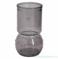 Ваза для цветов 17 см серый &quot;Organic&quot; / 323161