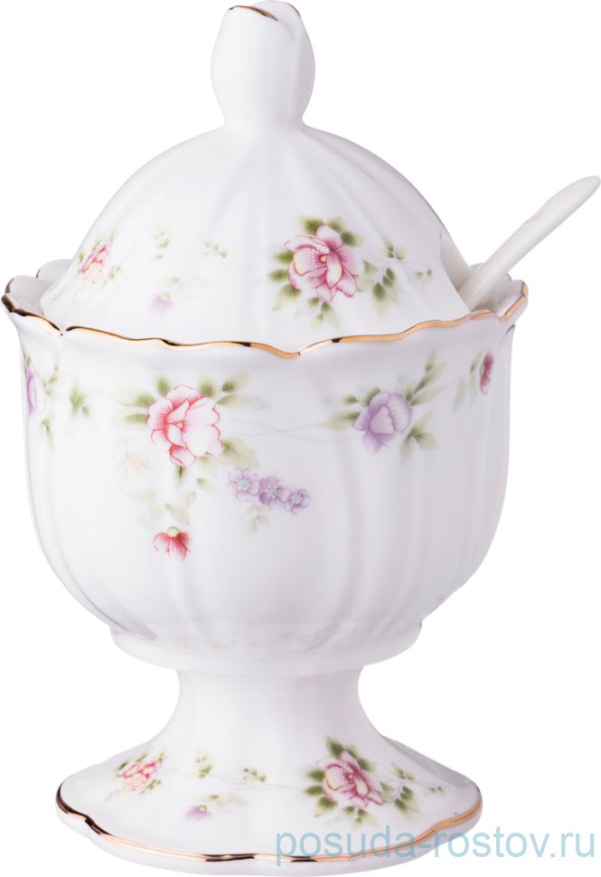 Сахарница 250 мл н/н с ложкой "Екатерина" / 192035 Сахарница 250 мл н/н с ложкой "Екатерина" / 192035